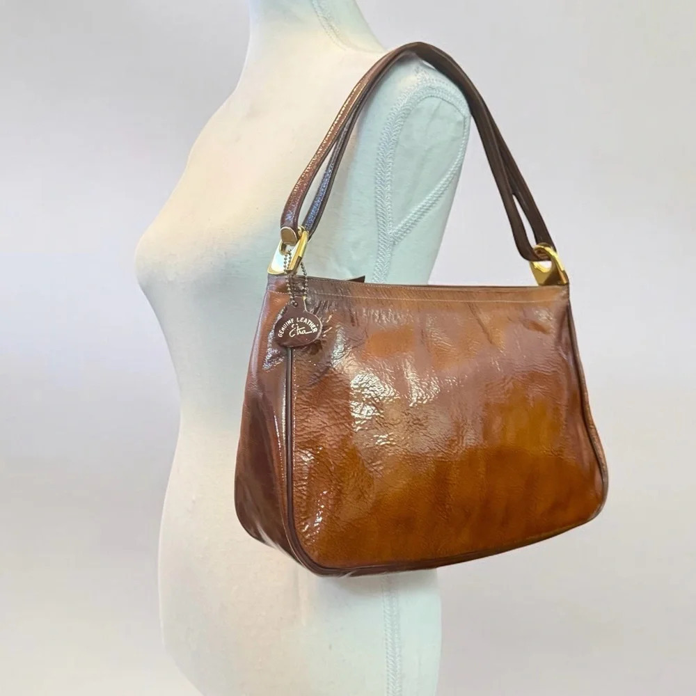 🤎1960’s Etra Patent Leather Handbag